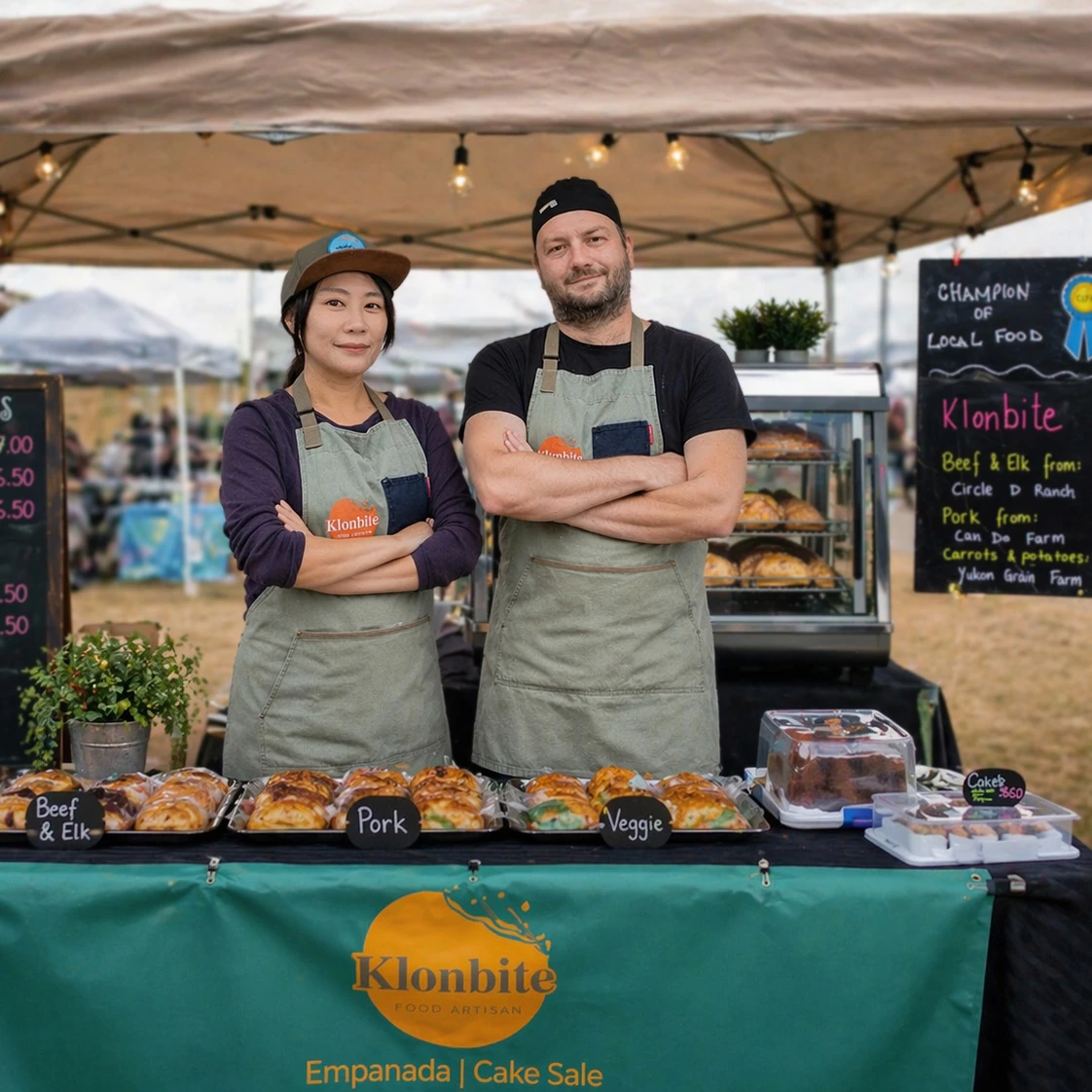 Champion of Local Food Klonbite founder and chef at Fireweed Market Whitehorse 2022